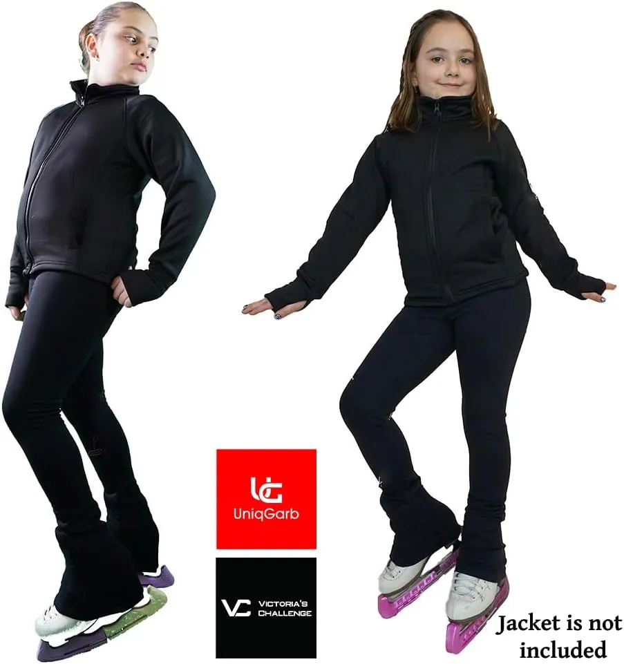 Ice Skating Pants for Girls Polartec Warm Fleece Figure Skating Leggings for Women UGSP1