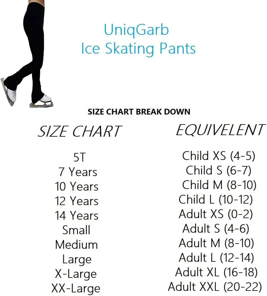 Ice Skating Pants for Girls Polartec Warm Fleece Figure Skating Leggings for Women UGSP1
