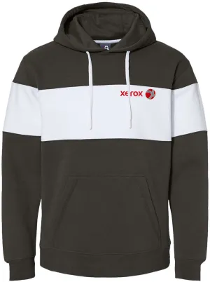 J. America Varsity Fleece Colorblocked Hooded Sweatshirt