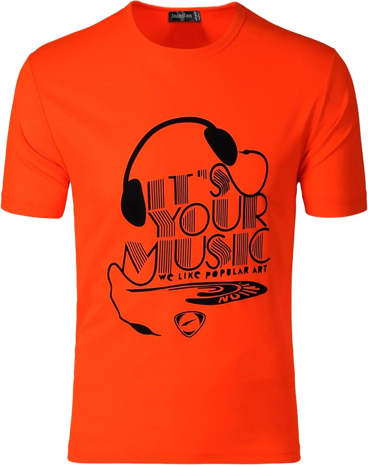 jeansian Men's Sport Quick Dry Fit Short Sleeve T-Shirts Tee Shirt Tshirt Tennis Golf Bowling Tops LSL182