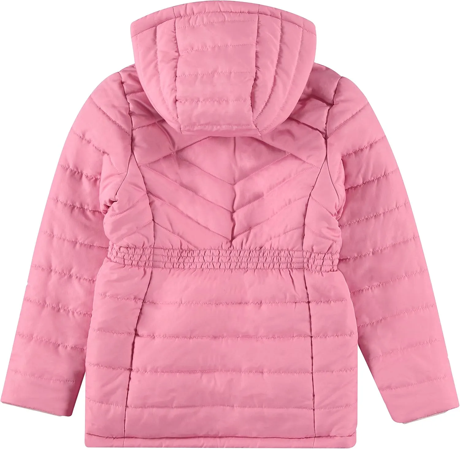 Juicy Couture Girls Reversable Coat, Faux Fur Hooded Winter Jacket, Warm Padded Parka Hoodie, Kids Heavyweight Winter Coat