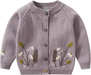 Lamgool Infant Baby Pullover Sweater Knitted Button Down Toddler Kids Sweatshirt for Spring