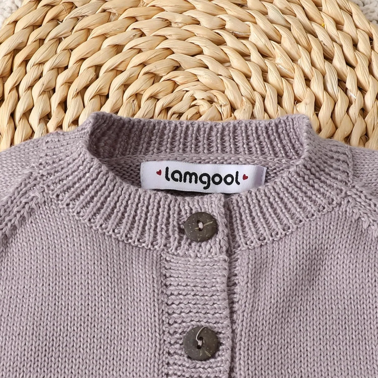 Lamgool Infant Baby Pullover Sweater Knitted Button Down Toddler Kids Sweatshirt for Spring