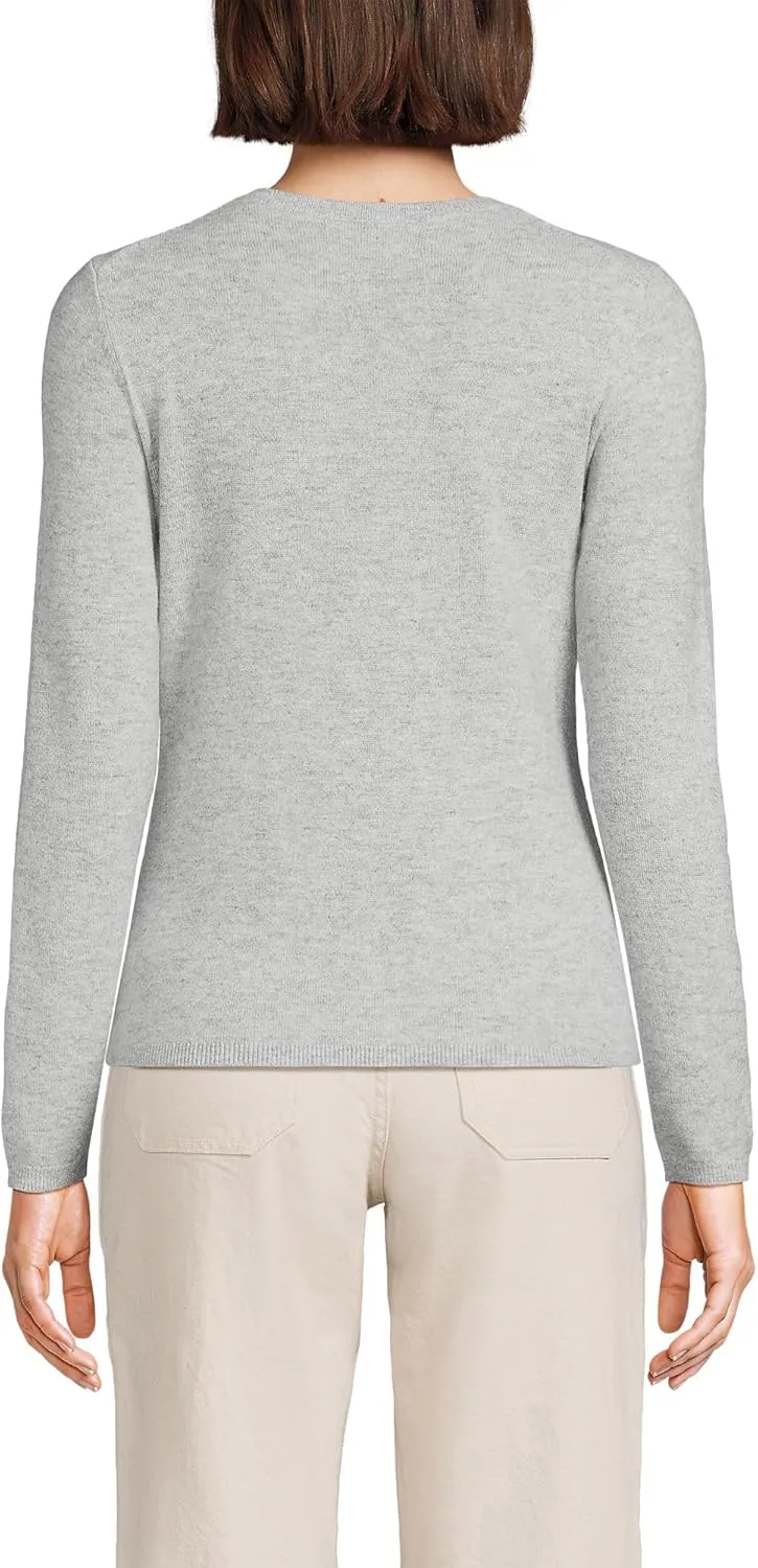 Lands' End Women's Cashmere Cardigan Sweater
