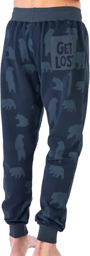 Lazy One Men's Jogger Sweatpants, Cozy, Warm, Pockets
