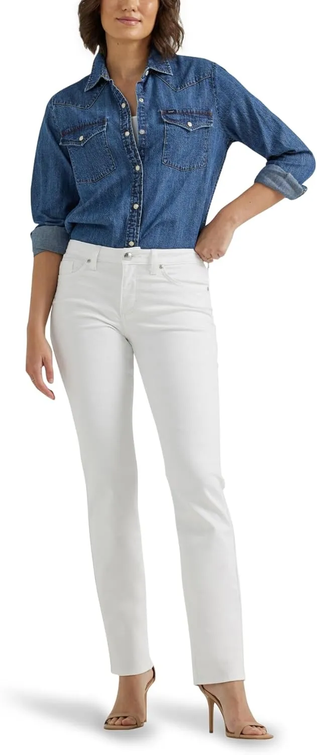 Lee Women's Legendary Slim Fit Western Snap Shirt