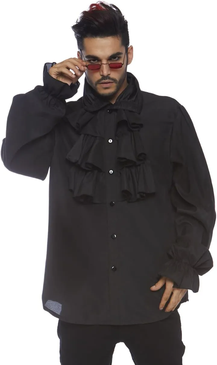 Leg Avenue Men's Costumes Pirate Shirt with Ruffles
