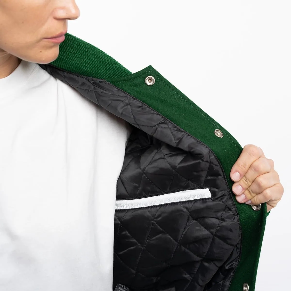 Letterman Jacket (16 Color Options) S to 5XL (Wool, Leather Sleeves)