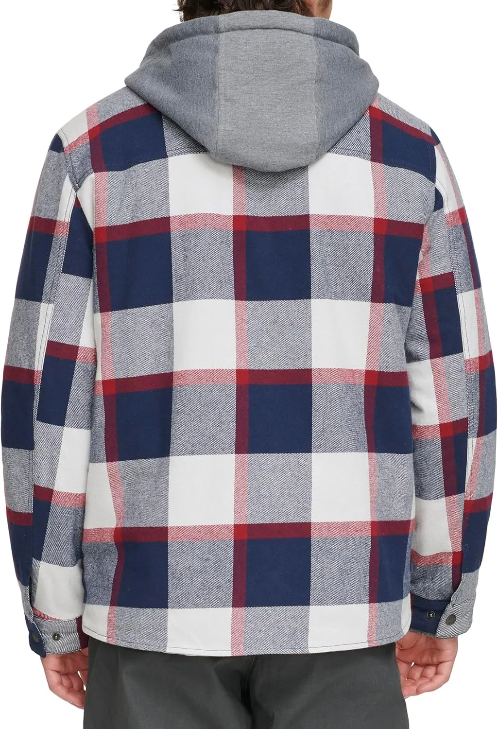 Levi's Men's Plaid Sherpa Lined Hooded Shirt Jacket (Regular & Big & Tall Sizes)