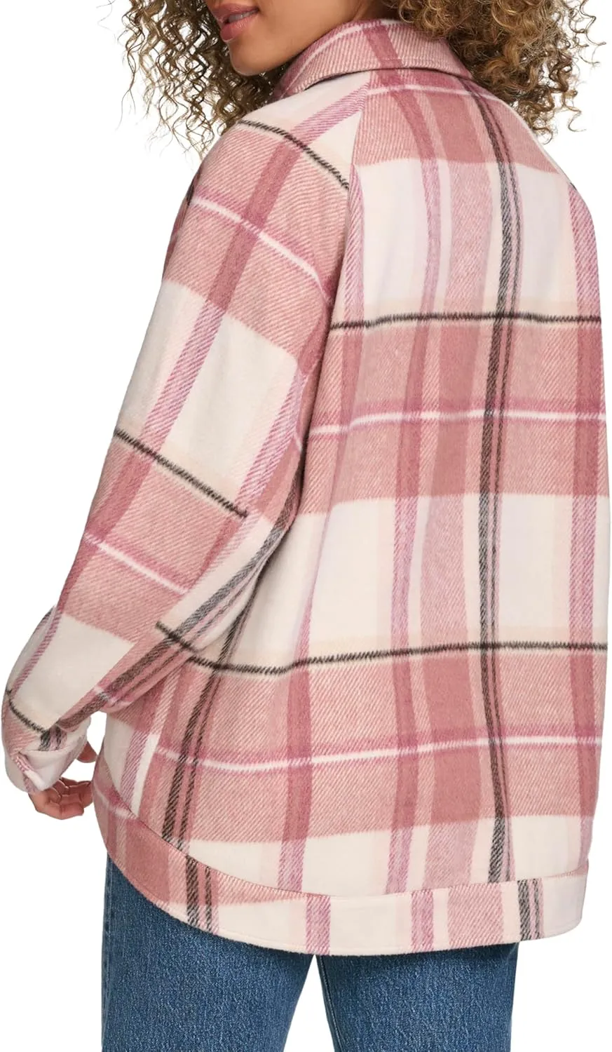 Levi's Women's Zoe Relaxed Wool Plaid Shirt Jacket