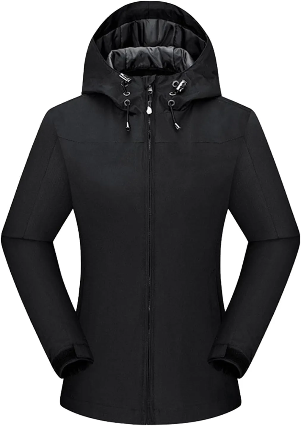 Lightweight Rain Jacket for Women Waterproof Outdoor Hooded Rain Coat Slim Fit Trench Coats Windbreaker Jacket