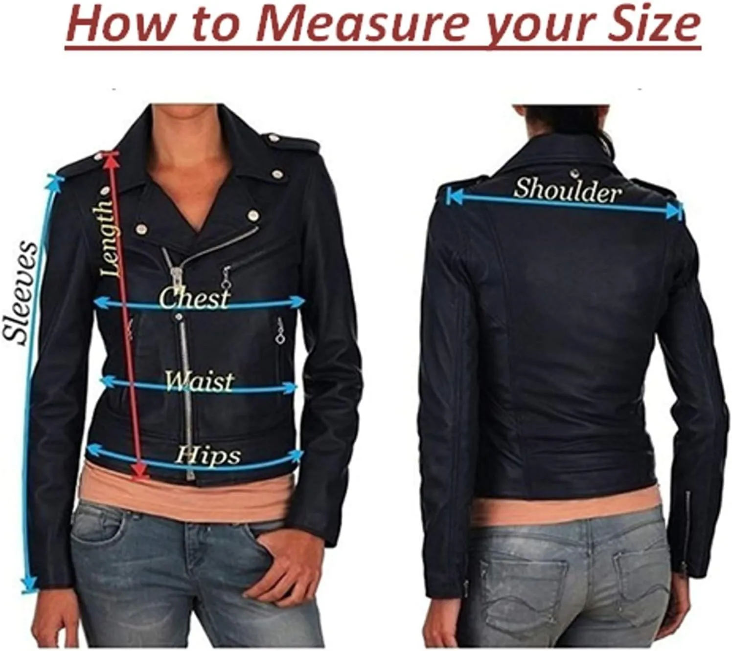 LL LEATHER LOVERS Women's New Lambskin Leather Bomber Motorcycle Jacket