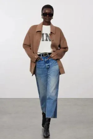 Luca Jacket Cashmere Blend Camel
