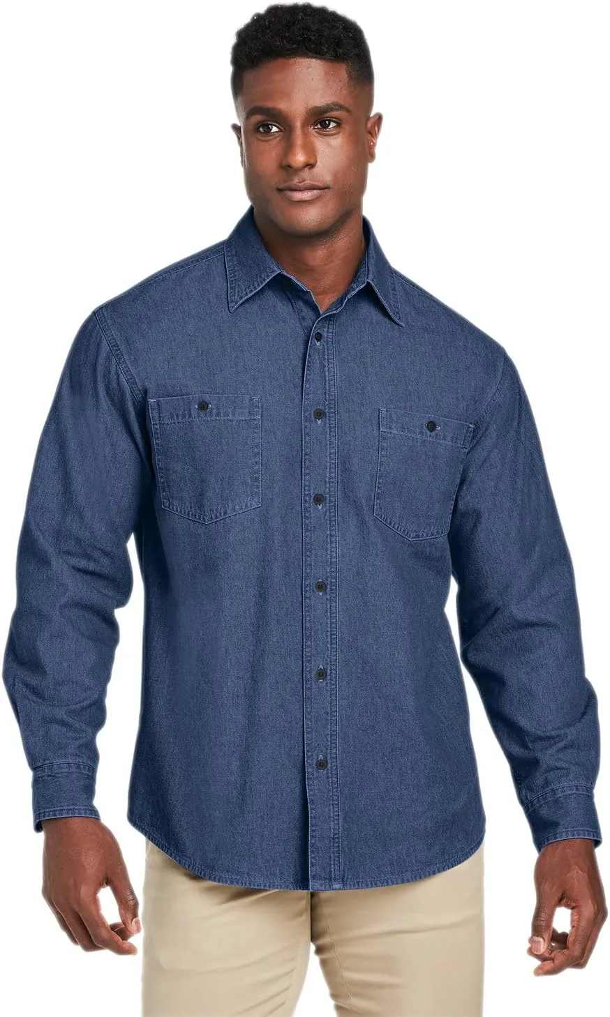 M540 Men's Denim Shirt Jacket - DARK DENIM - S