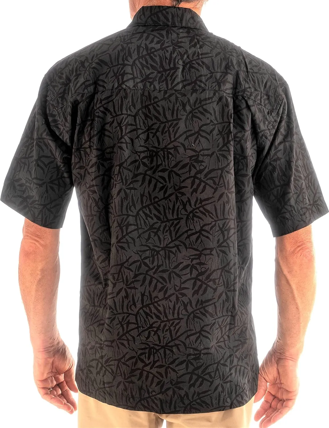 Men's Big and Tall Short Sleeve Hawaiian Tropical Cotton Shirt