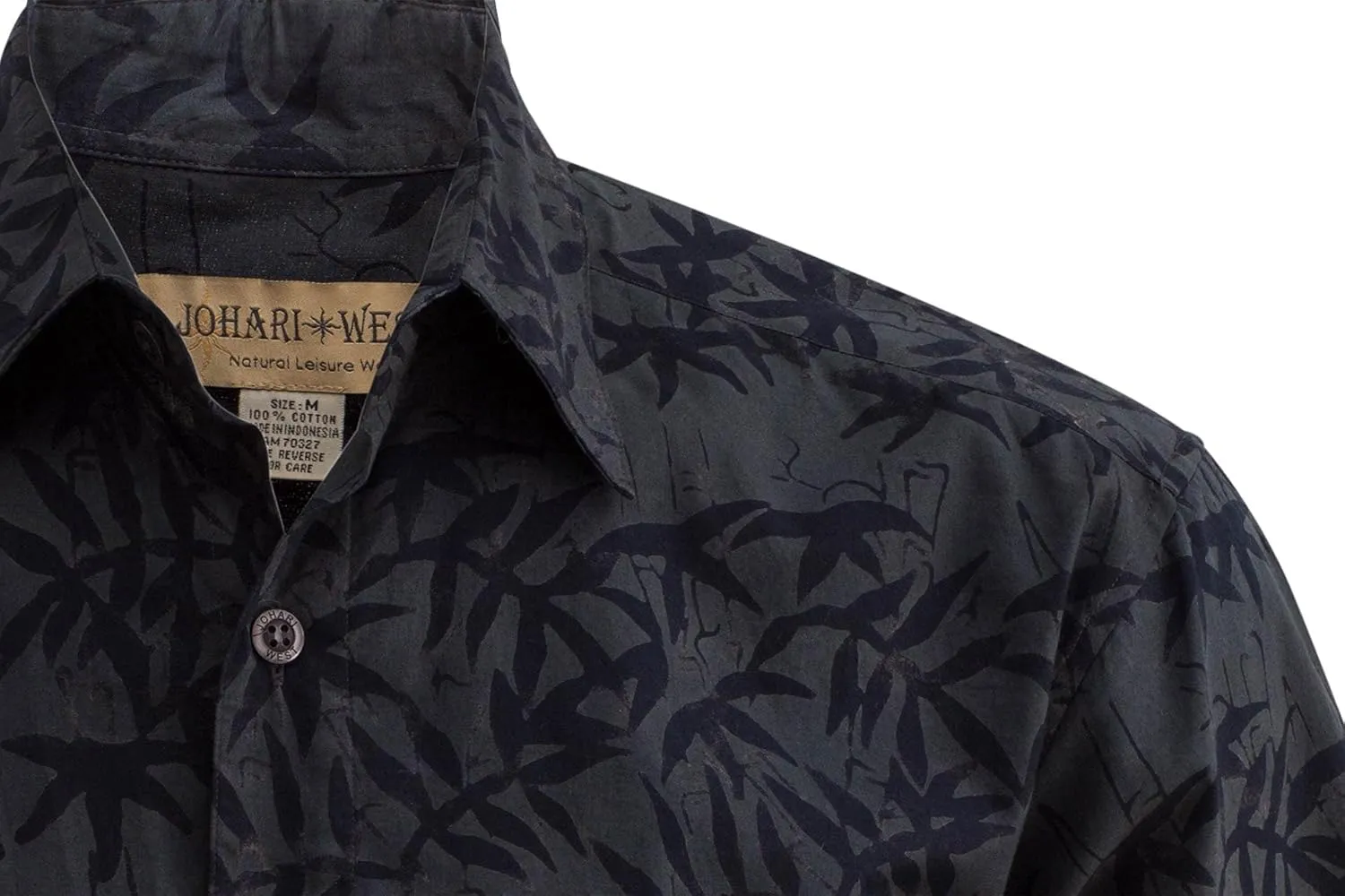 Men's Big and Tall Short Sleeve Hawaiian Tropical Cotton Shirt
