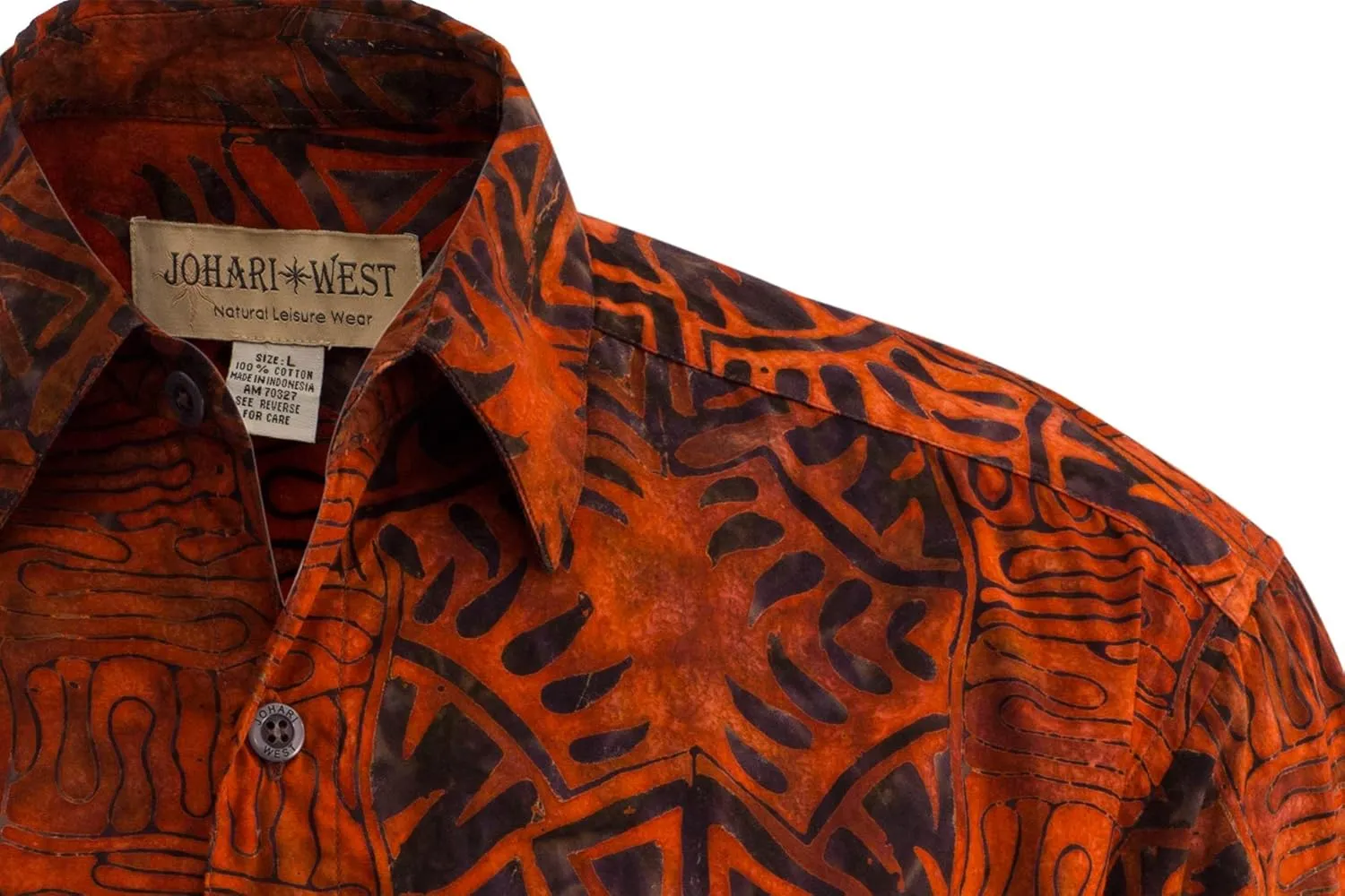 Men's Big and Tall Short Sleeve Tropical Hawaiian Cotton Shirt