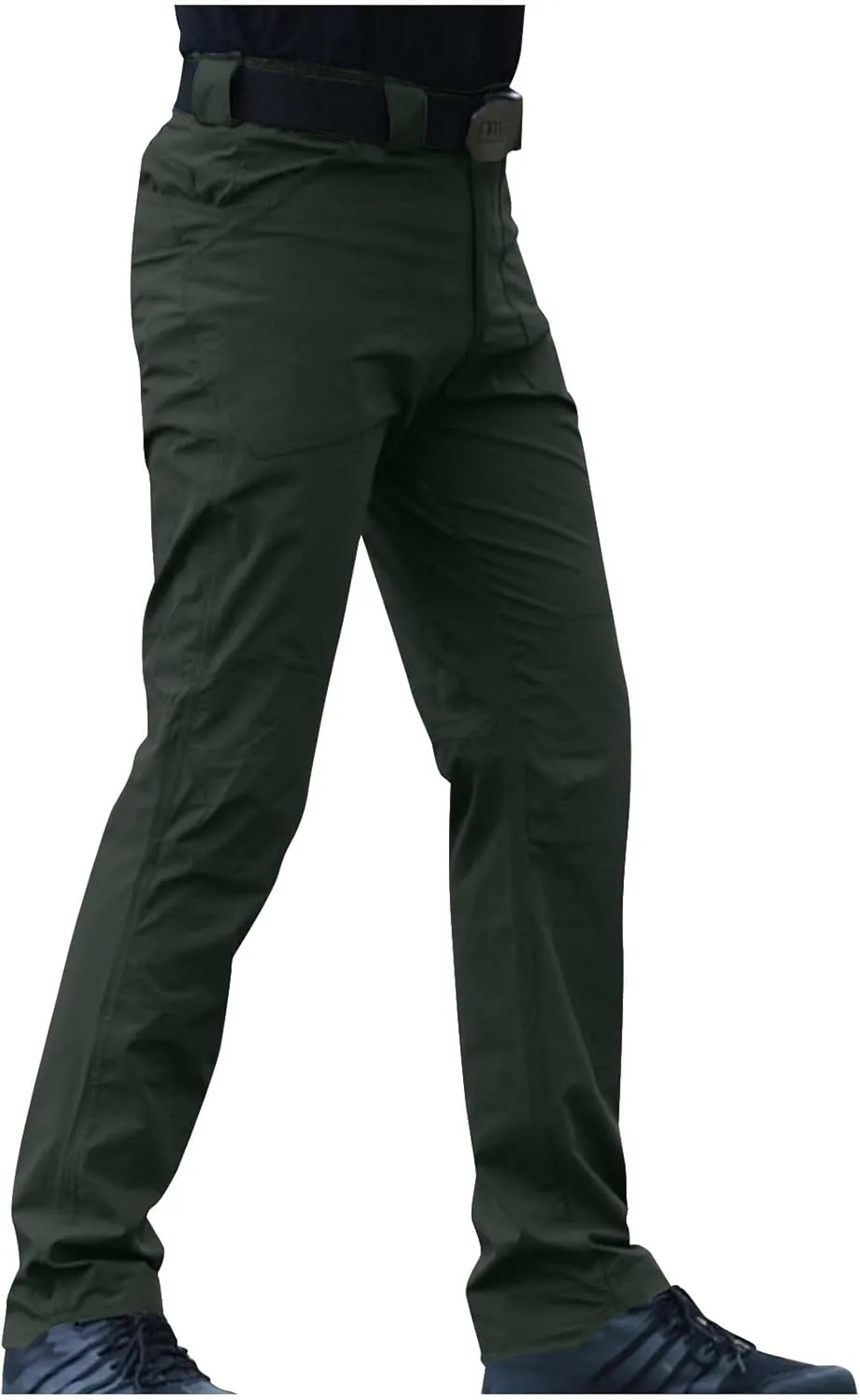 Mens Cargo Slim Fit Stretch Pants Button Zipper Classic Dressy Business Office Trousers Going Out Travel Long Pant