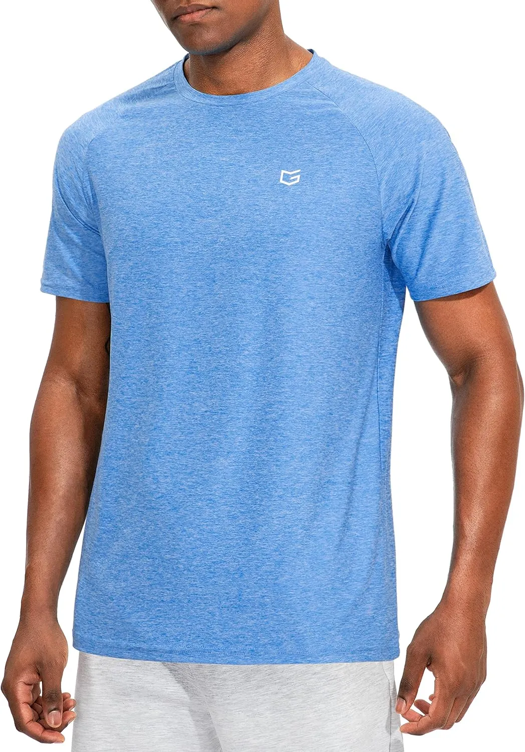 Men's Dry Fit Short Sleeve T-Shirt Crewneck Lightweight Tee Shirts for Men Workout Athletic Casual