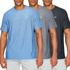 Men's Dry Fit Short Sleeve T-Shirt Crewneck Lightweight Tee Shirts for Men Workout Athletic Casual