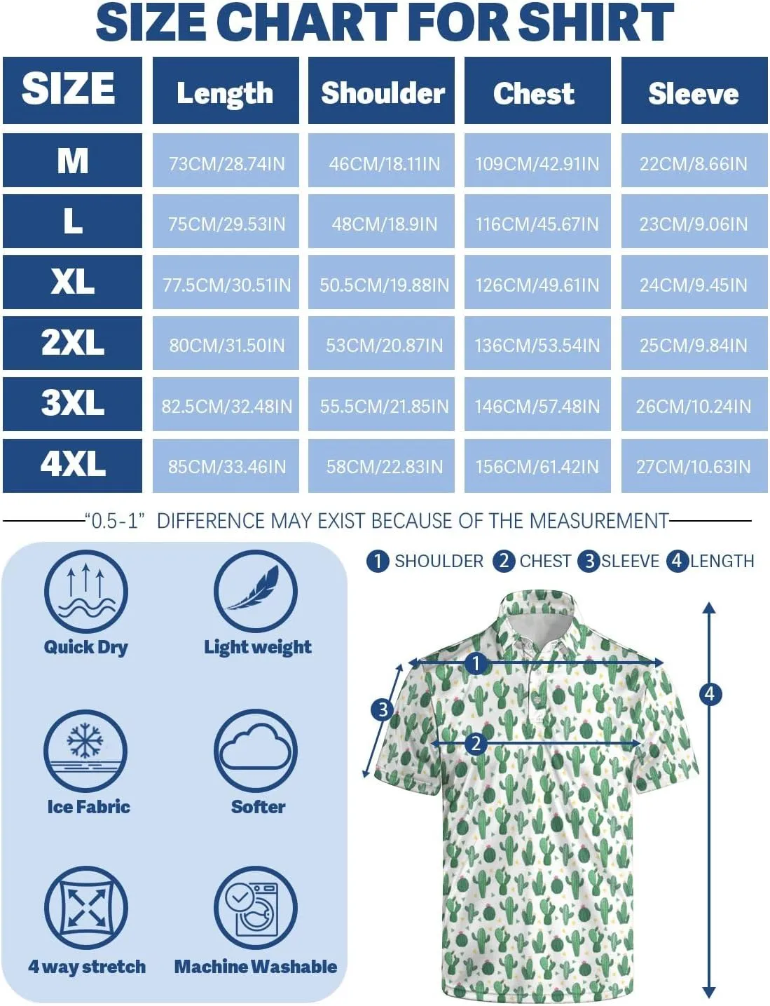 Men's Polo Shirts Golf Shirts for Men Quick-Dry Moisture Wicking Polo Shirt Short Sleeve Polo Shirts