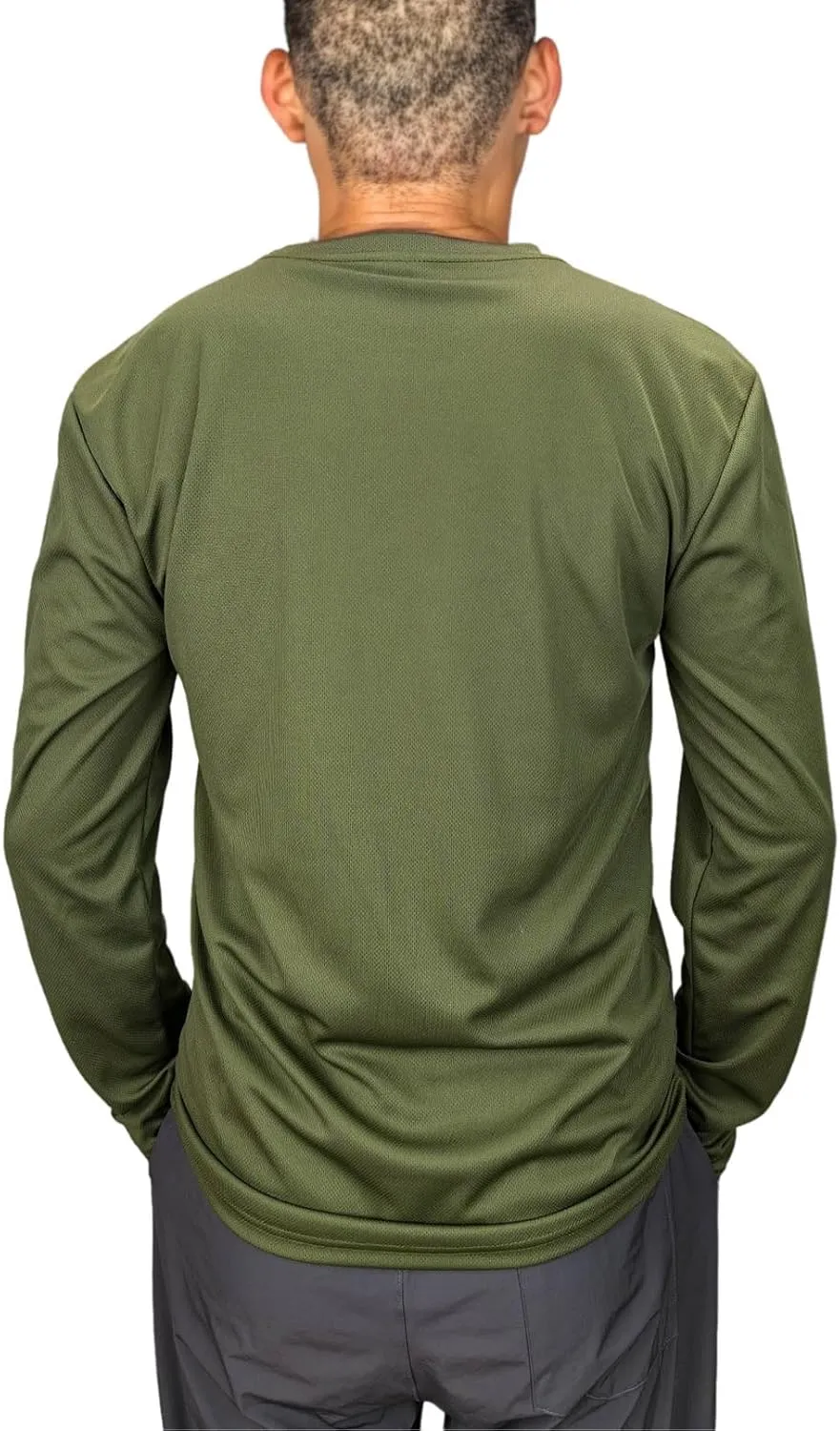 Mens Quick Dry T Shirts Long Sleeve Athletic Running Workout Sun Protective Fishing Hiking Tshirts Active Wicking Tee