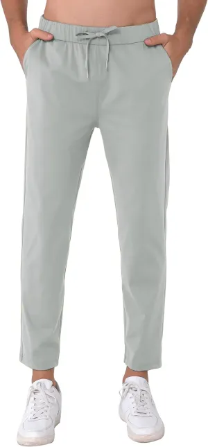 Mens Stretch Travel Pants 27" Inseam Quick Dry Light Weight Sweatpants Workout Casual Joggers with Pockets