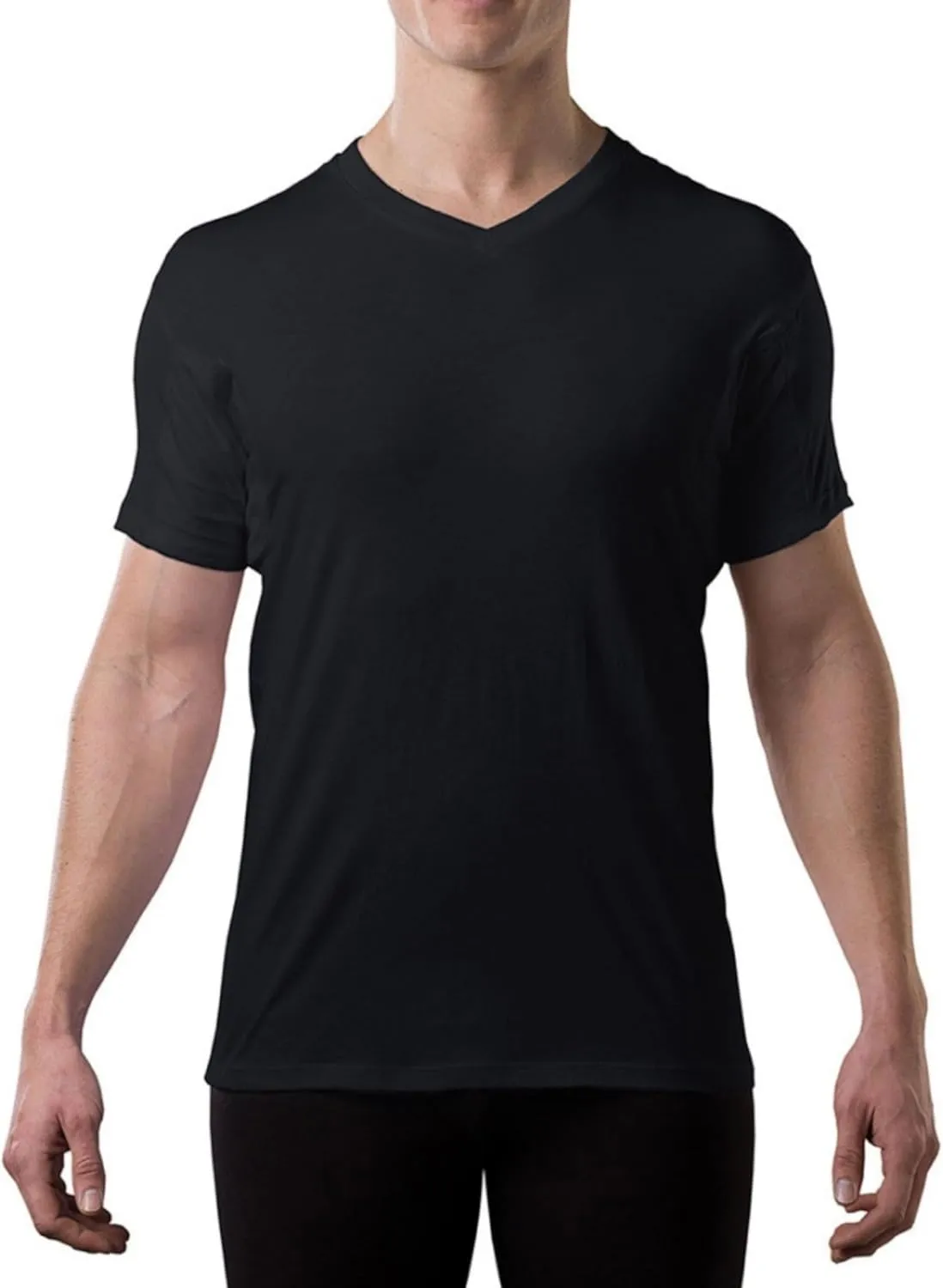 Men's Sweatproof Undershirt | Cotton V Neck | Original Fit | with Sweat Pads