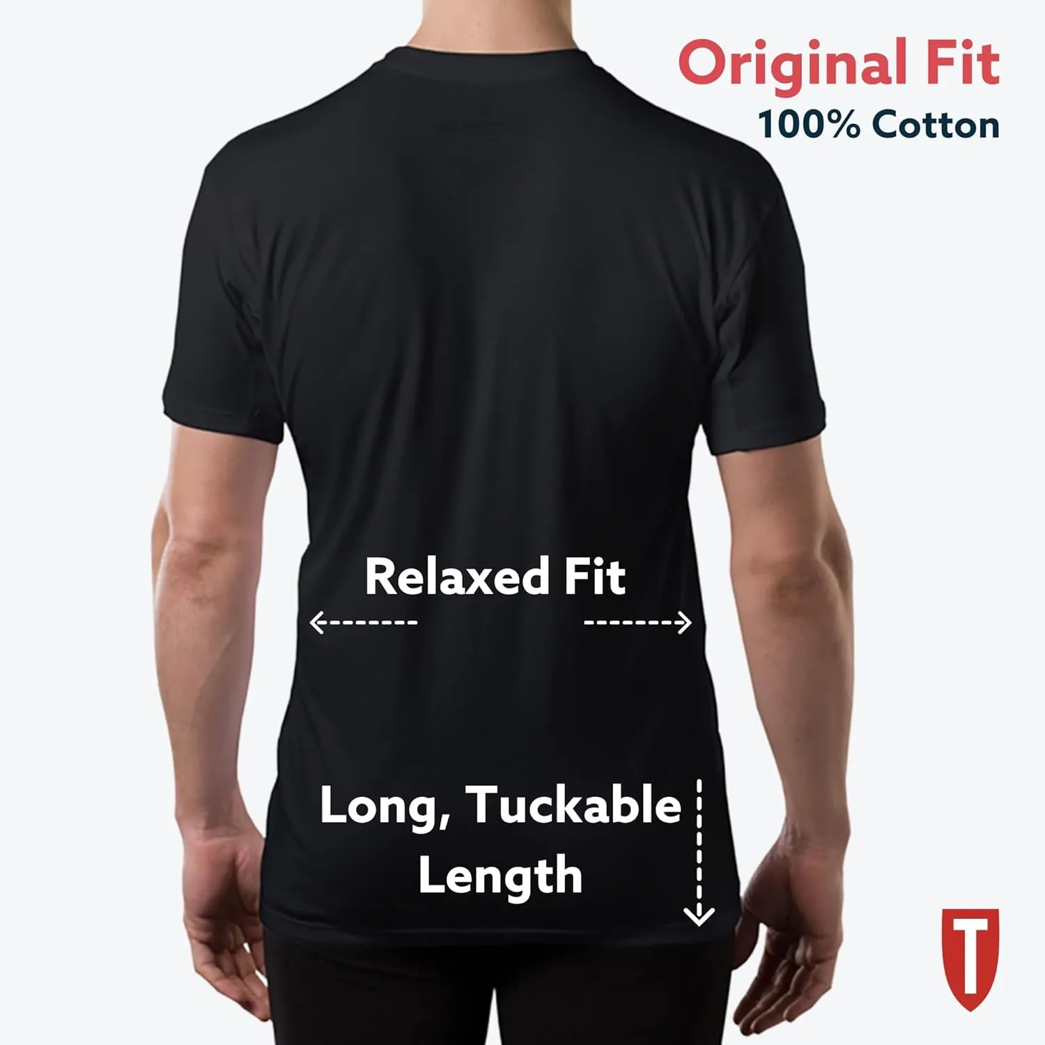 Men's Sweatproof Undershirt | Cotton V Neck | Original Fit | with Sweat Pads