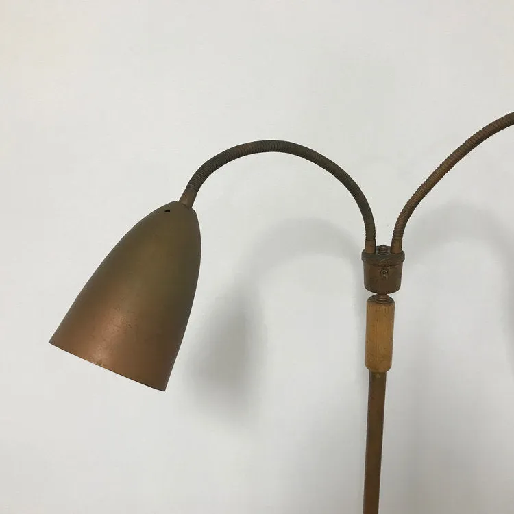 Midcentury modern gooseneck floor lamp