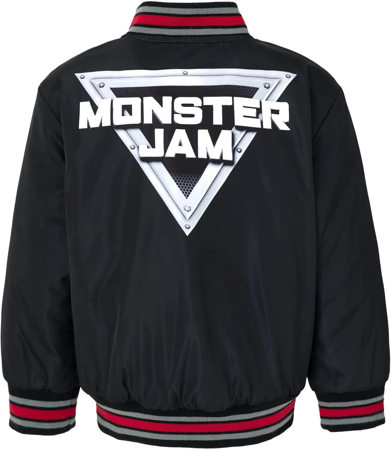 Monster Jam Zip Up Varsity Bomber Jacket Toddler to Little Kid Grave Digger El Toro Loco Megalodon