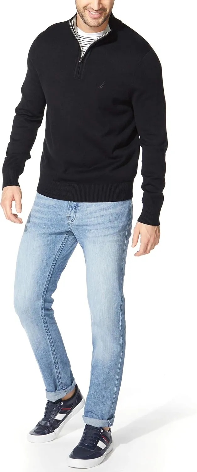 Nautica Men's Quarter-Zip Sweater