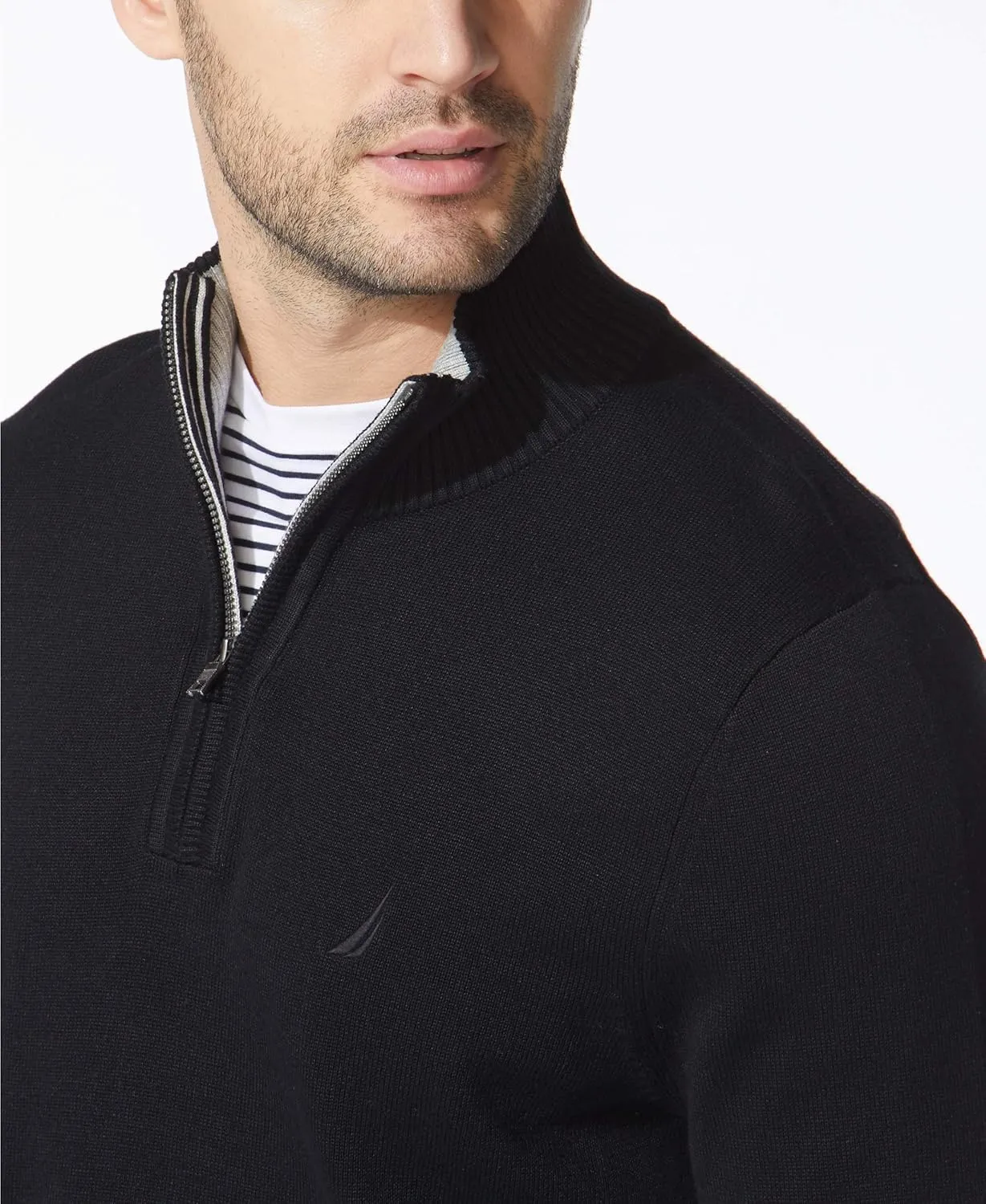 Nautica Men's Quarter-Zip Sweater