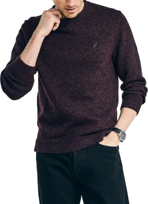 Nautica Men's Rolled Crewneck Sweater