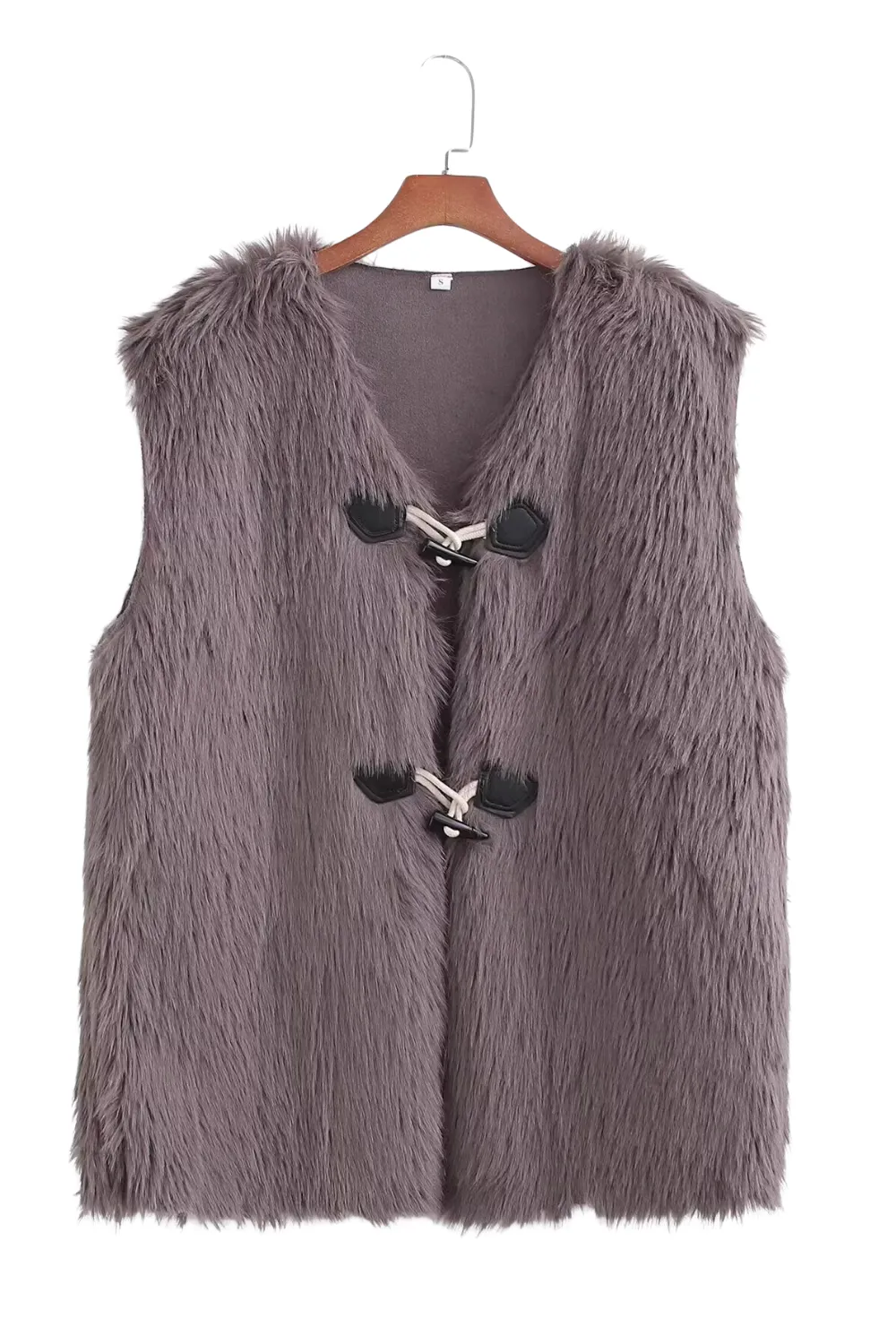 'Nicole' Duffle Faux Fur Vest (4 Colors)