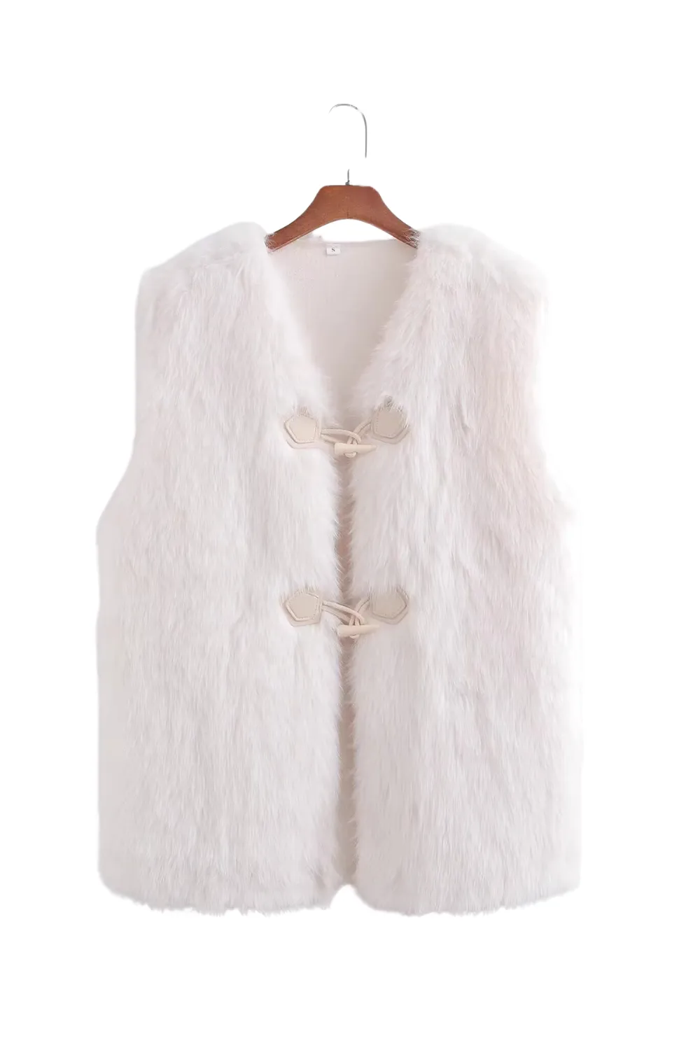 'Nicole' Duffle Faux Fur Vest (4 Colors)