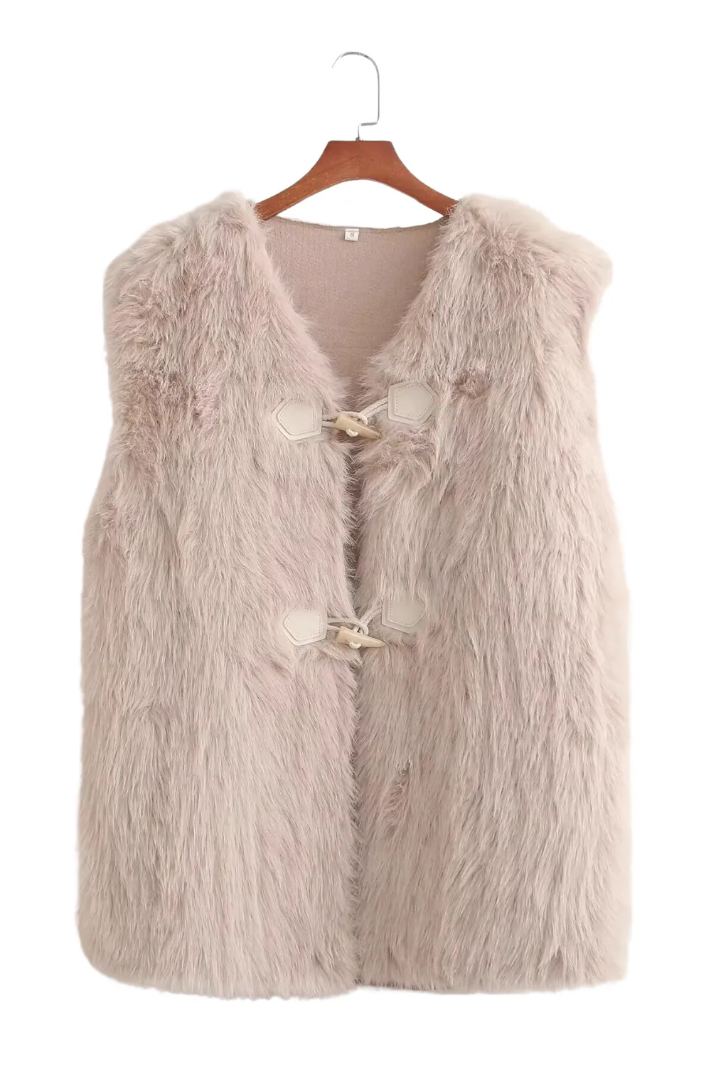 'Nicole' Duffle Faux Fur Vest (4 Colors)