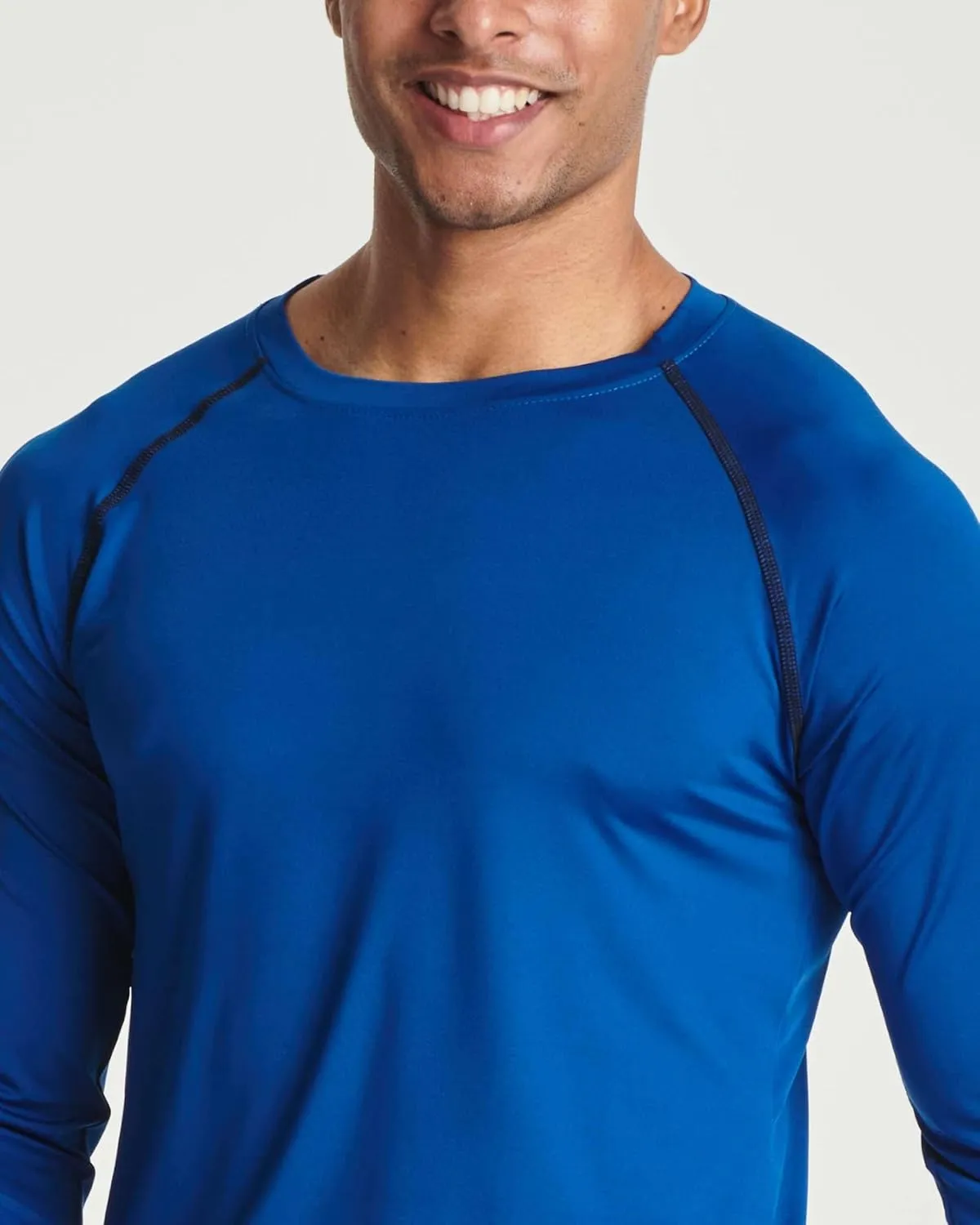 Real Essentials 4 Pack: Men's Compression Long-Sleeve T-Shirt Athletic Cold Weather Baselayer (Available in Big & Tall)