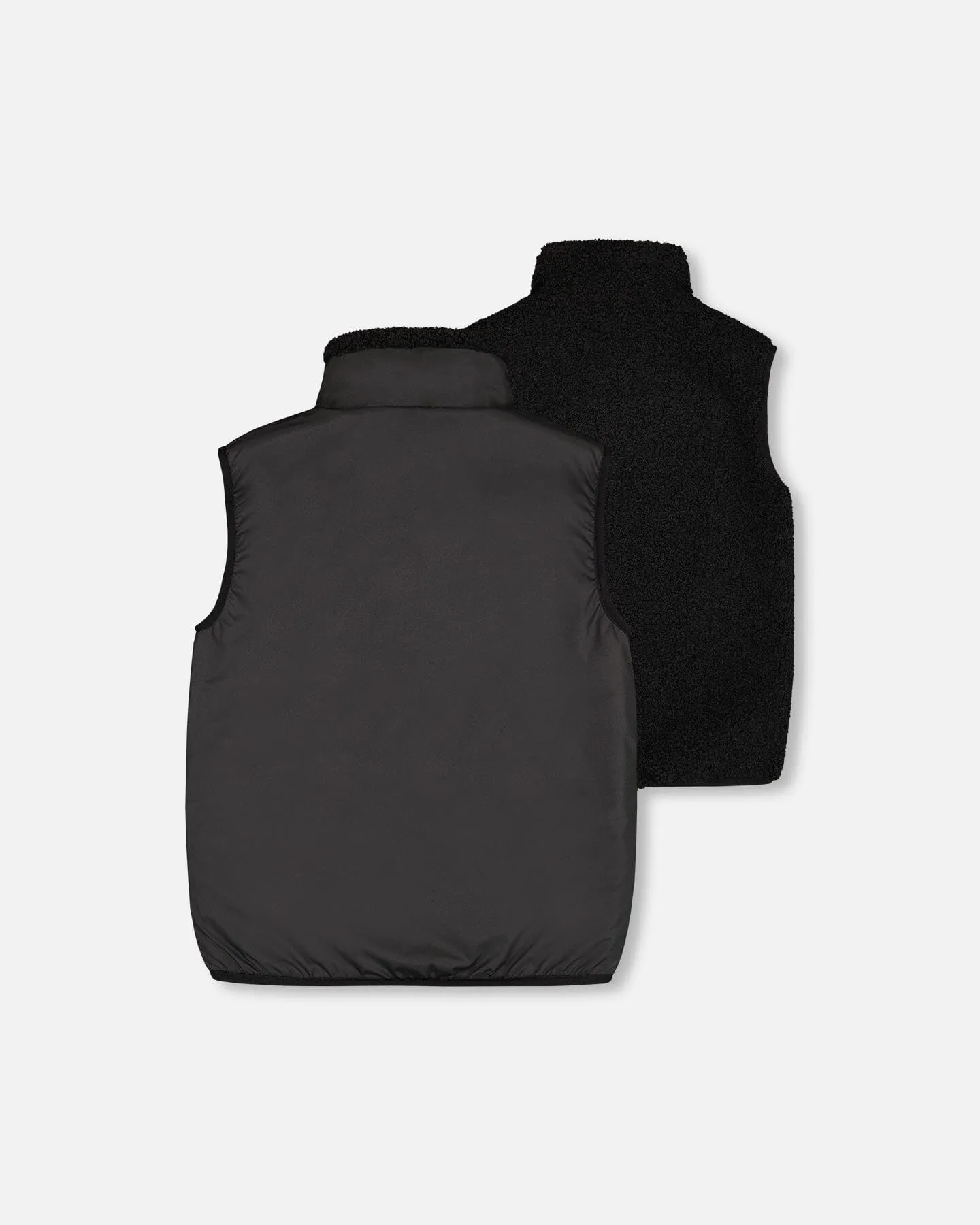 Reversible Sleeveless Jacket Black