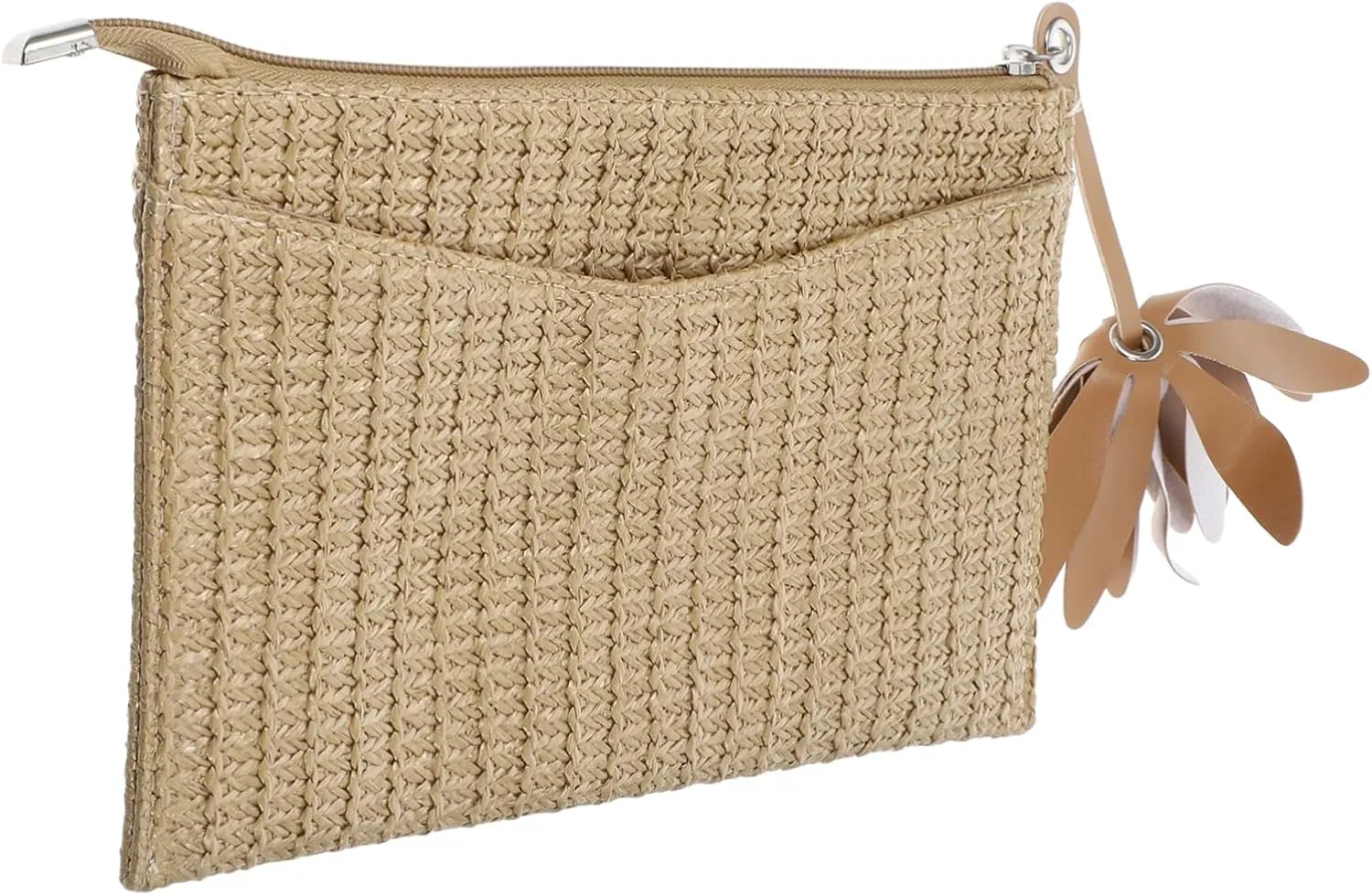 Rustic Straw Woven Clutch Bag for Women Straw Handbag Summer Beach Bag