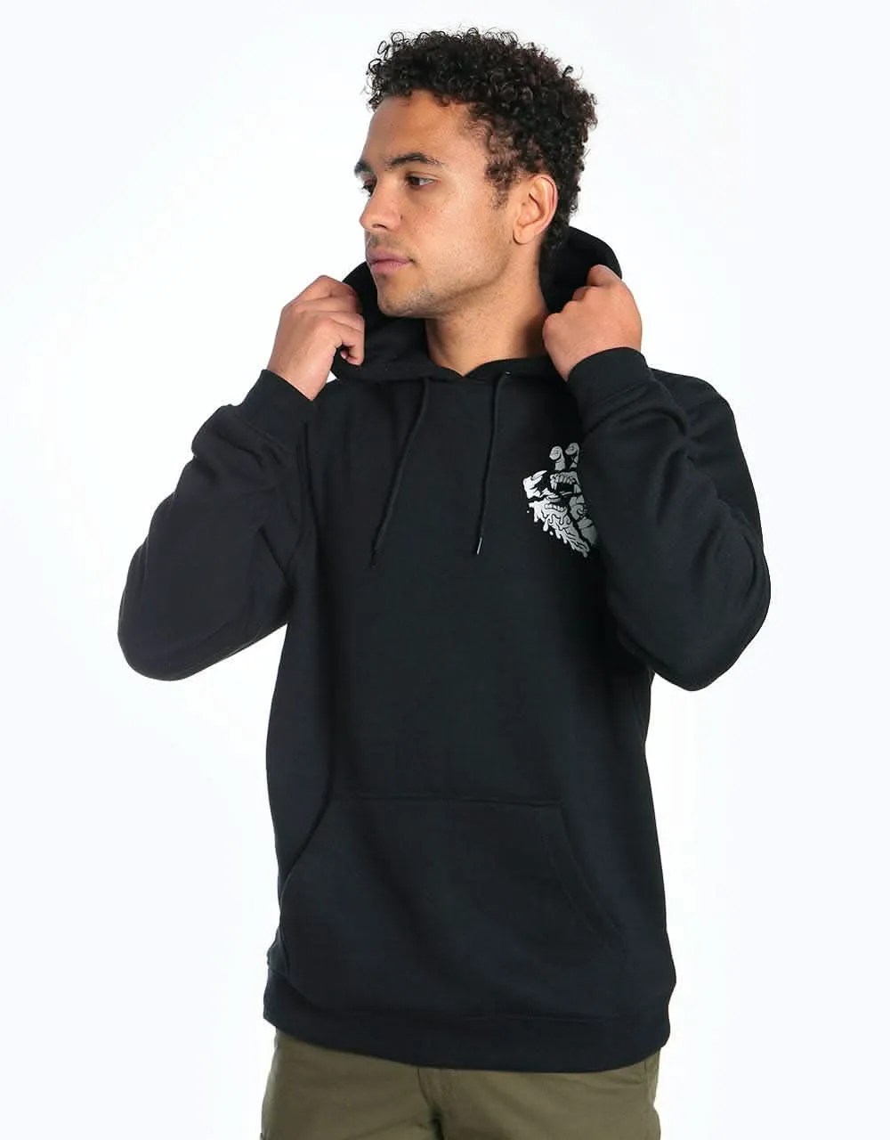 Santa Cruz Universal Hand Pullover Hoodie - Black
