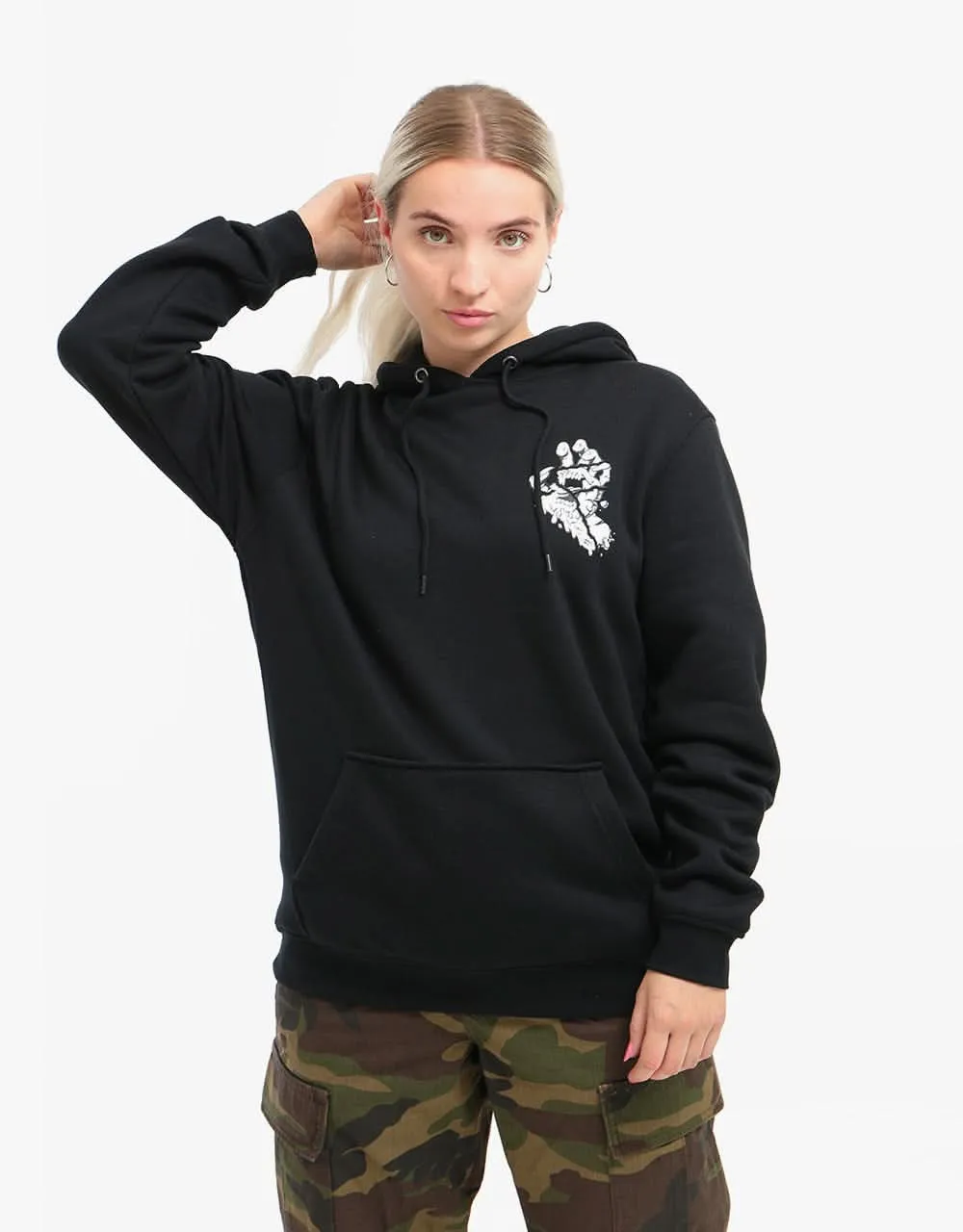 Santa Cruz Universal Hand Pullover Hoodie - Black