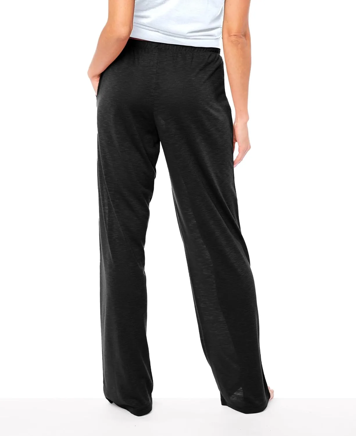 Sexy Basics Women's 4 Pack Casual Active Relaxed Flowy Fit Lounge & Yoga Pants