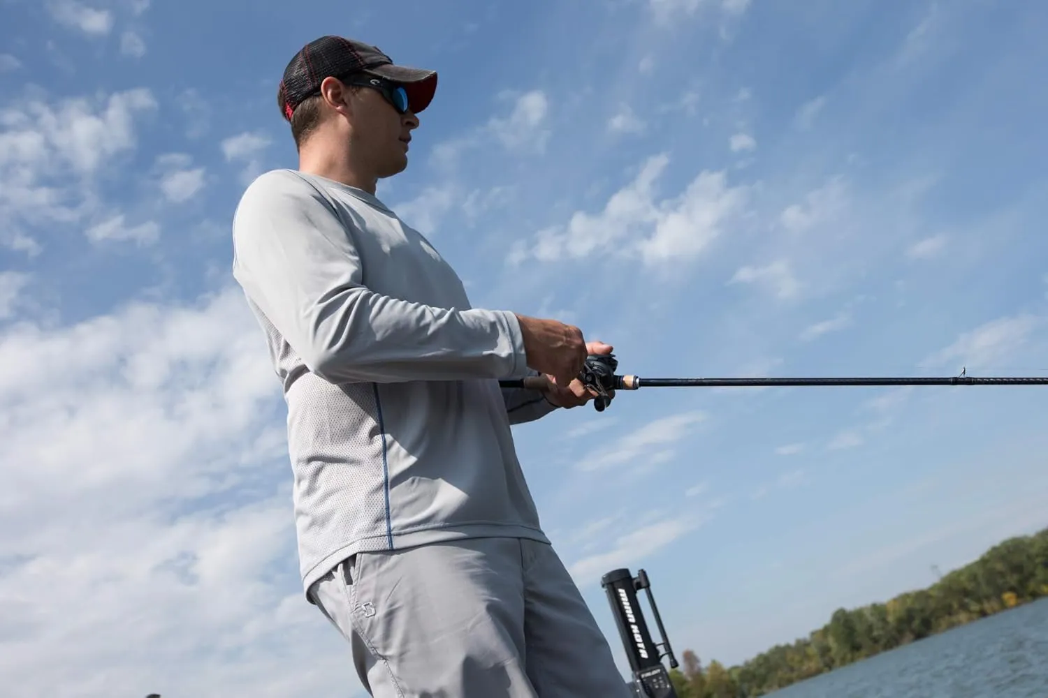 Striker Men's Triumph UPF 50  Ultralight Moisture Wicking Fishing Shirt - Active Long-Sleeve Top w/Vented Underarms & Back