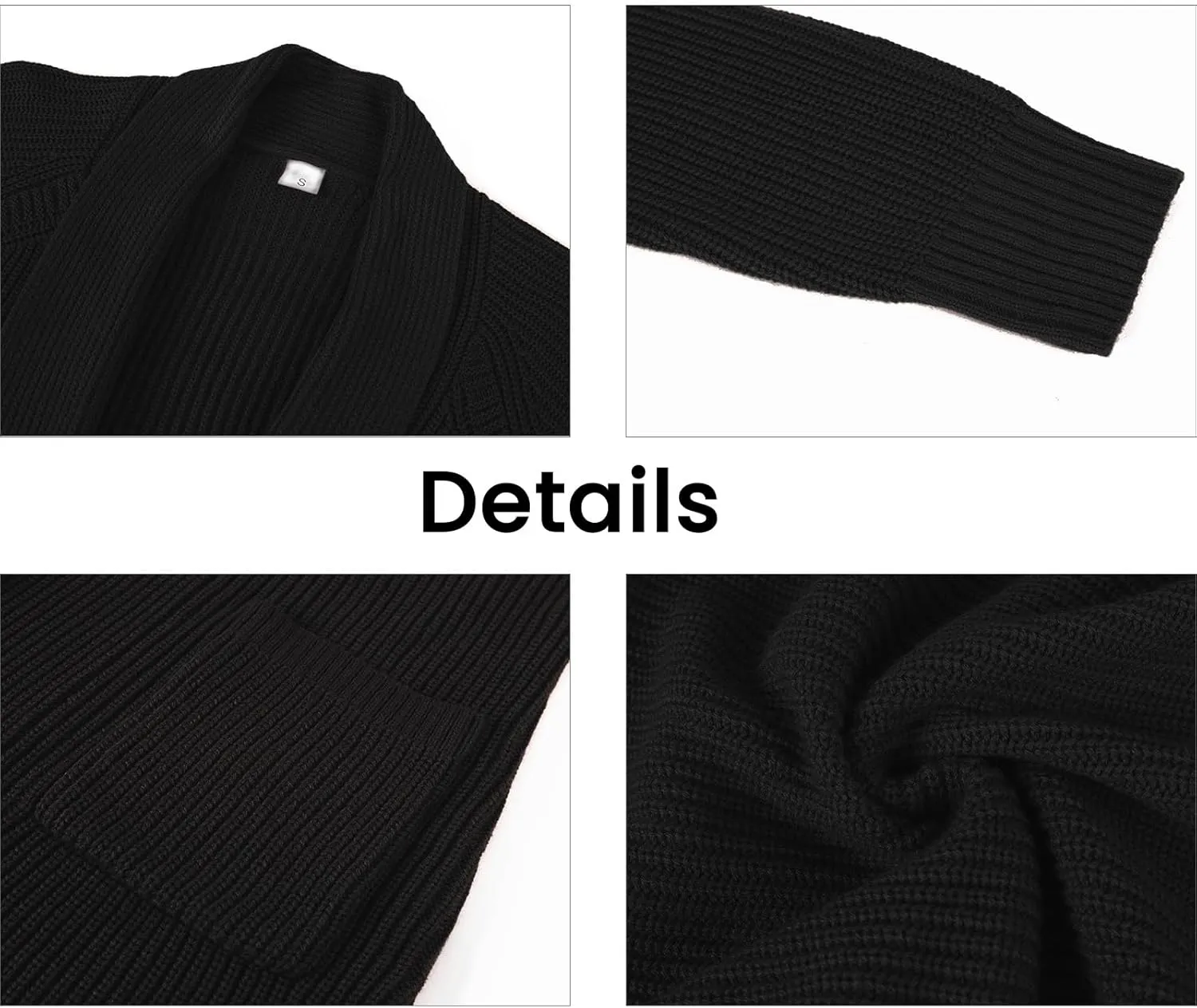 SuperPrity Cardigan Sweaters for Women Fashion 2024 Casual Open Front Knit Coat Long Sleeve Coatigan Jackets Fall Outwear