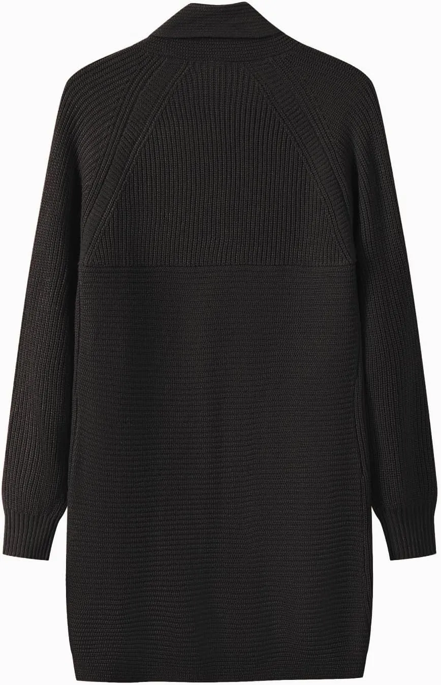 SuperPrity Cardigan Sweaters for Women Fashion 2024 Casual Open Front Knit Coat Long Sleeve Coatigan Jackets Fall Outwear