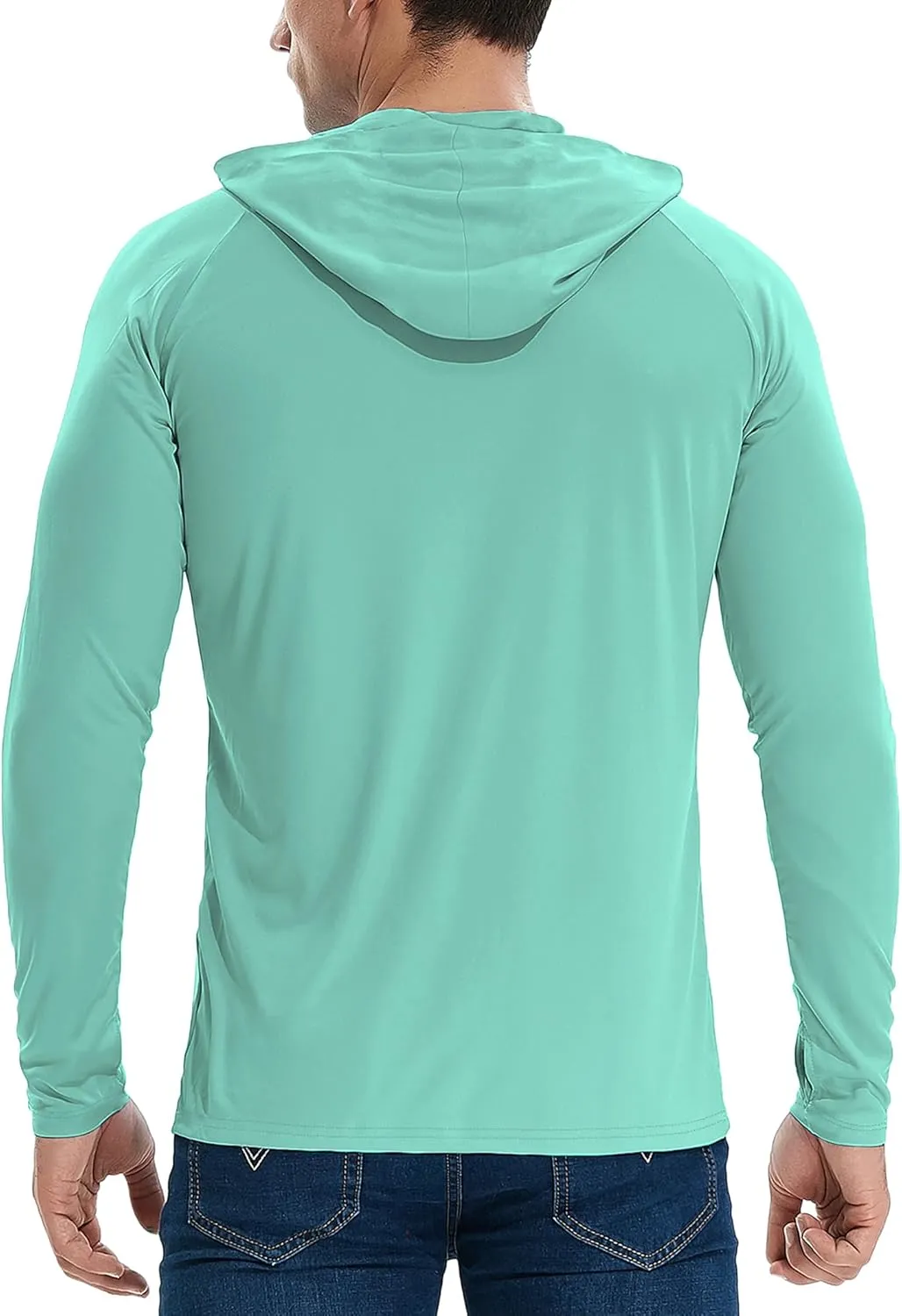 TELALEO 3/2 Pack Men's UPF 50  Sun Protection Lightweight Hoodie Performance Long Sleeve SPF UV Shirt for Fishing Running