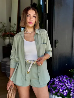 The Perfect Linen Top (Avocado) by Z Supply