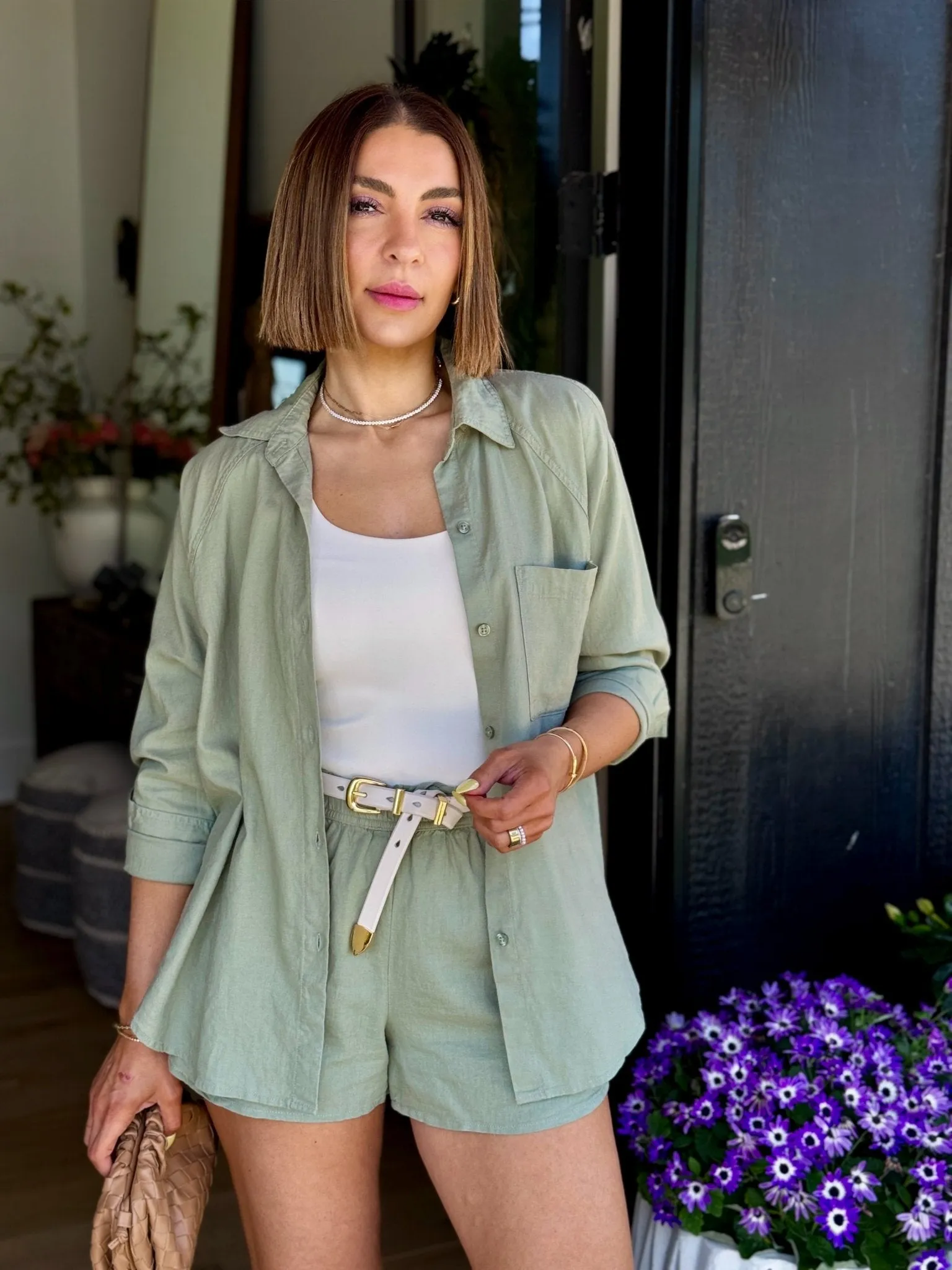 The Perfect Linen Top (Avocado) by Z Supply