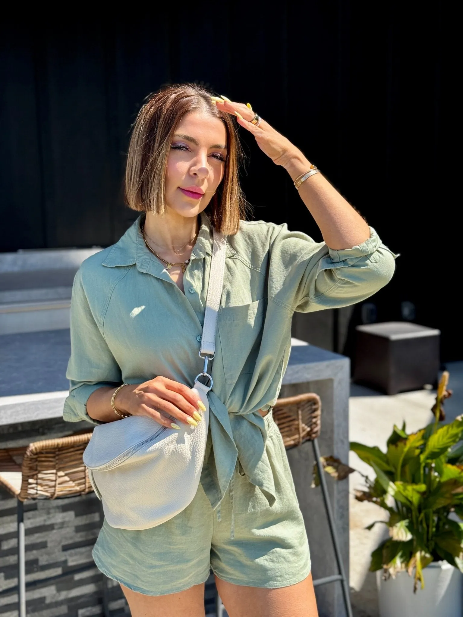 The Perfect Linen Top (Avocado) by Z Supply
